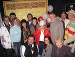 Celebrating Little Jimmy Dickens' 90th birthday at a party at Rippy's in downtown Nashville 